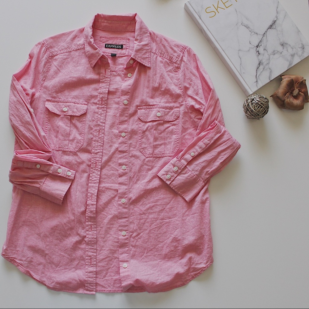 Pink express woman shirt